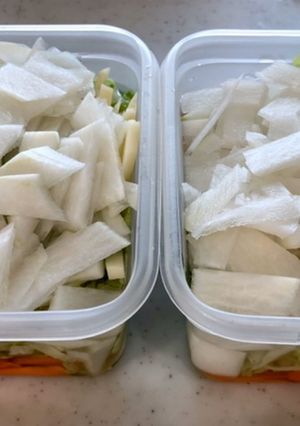 週末に平日のスープの具材を準備　-レシピのメイン写真