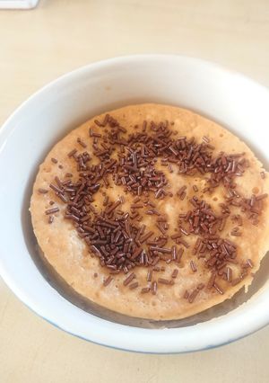1人分レンジでヘルシーチーズケーキ-レシピのメイン写真