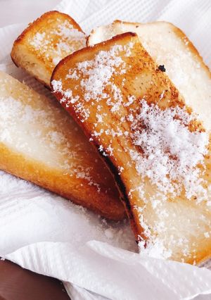 カロリー無視のずぼら揚げ食パン-レシピのメイン写真