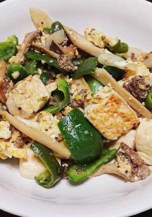 残り物で!簡単豆腐チャンプルー風-レシピのメイン写真