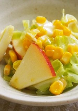 りんご・キャベツ・コーンのレモン汁和え♪-レシピのメイン写真