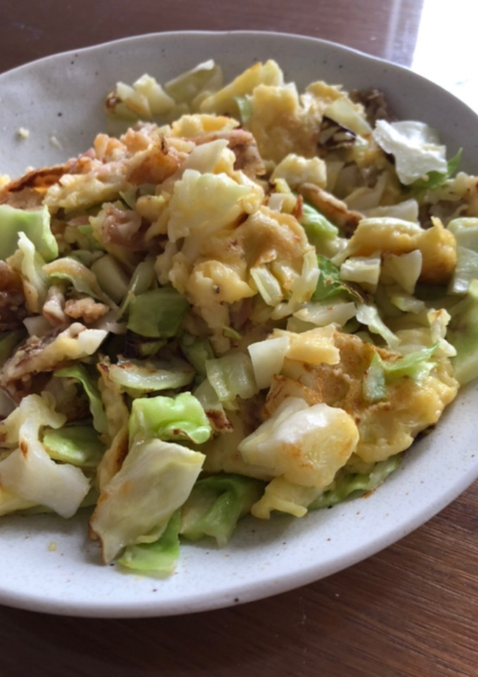 おつまみイカ天リメイク☆お好み焼き風-レシピのメイン写真