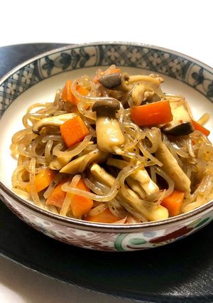 糸こんにゃくとしめじの金平＊副菜-レシピのメイン写真