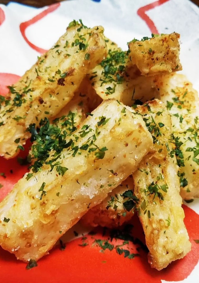 フライド長芋フリフリ 塩 七味 青のり味-レシピのメイン写真