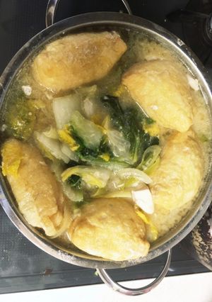 生姜味噌なべ、巾着入り-レシピのメイン写真
