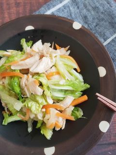 白菜と蒸し鶏の和風おかずサラダ-レシピのメイン写真