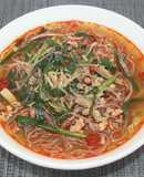 糖質☆乾燥こんにゃくパスタで台湾ラーメン