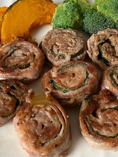 豚の薄切り肉と大葉でくるくるステーキ-レシピのメイン写真