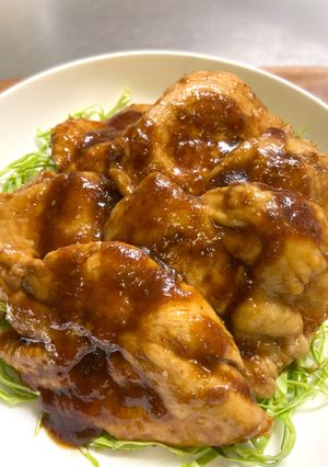 照り焼きチキン(鶏むね肉)一番簡単時短-レシピのメイン写真