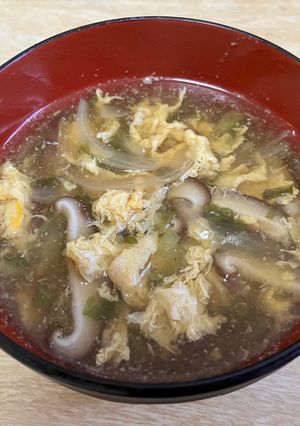 テキトー！卵と椎茸の中華スープ-レシピのメイン写真