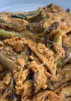 春雨とキムチとたまごの炒め物-レシピのメイン写真