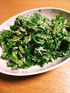 春菊としらすの胡麻サラダ-レシピのメイン写真