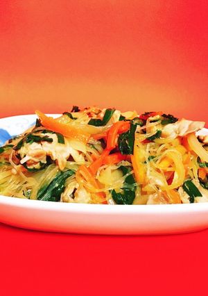 鳥もも肉・野菜・春雨の炒め煮-レシピのメイン写真