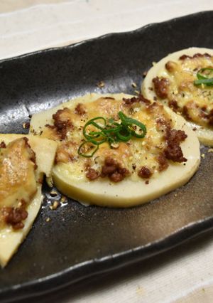 たけのこの肉味噌チーズ焼き-レシピのメイン写真