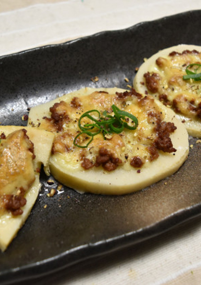 たけのこの肉味噌チーズ焼き-レシピのメイン写真