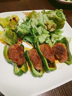 ピーマンの肉詰め 照り焼きバージョン-レシピのメイン写真