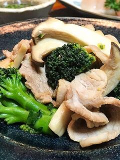 ブロッコリー豚肉のオイスターソース炒め-レシピのメイン写真