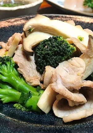 ブロッコリー豚肉のオイスターソース炒め-レシピのメイン写真