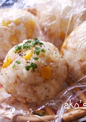 焼きもろこしプチおにぎり-レシピのメイン写真