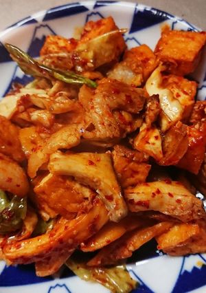 キャベツキムチで豚キムチ(厚揚入)-レシピのメイン写真