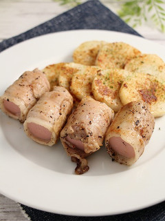 簡単!魚肉ソーセージ肉巻き-レシピのメイン写真