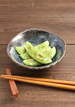 簡単おつまみ！スナップエンドウマヨソテー-レシピのメイン写真
