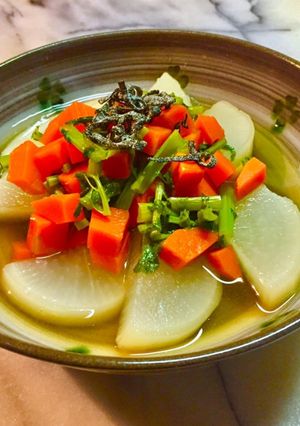 No2375大根と人参の薄煮-レシピのメイン写真