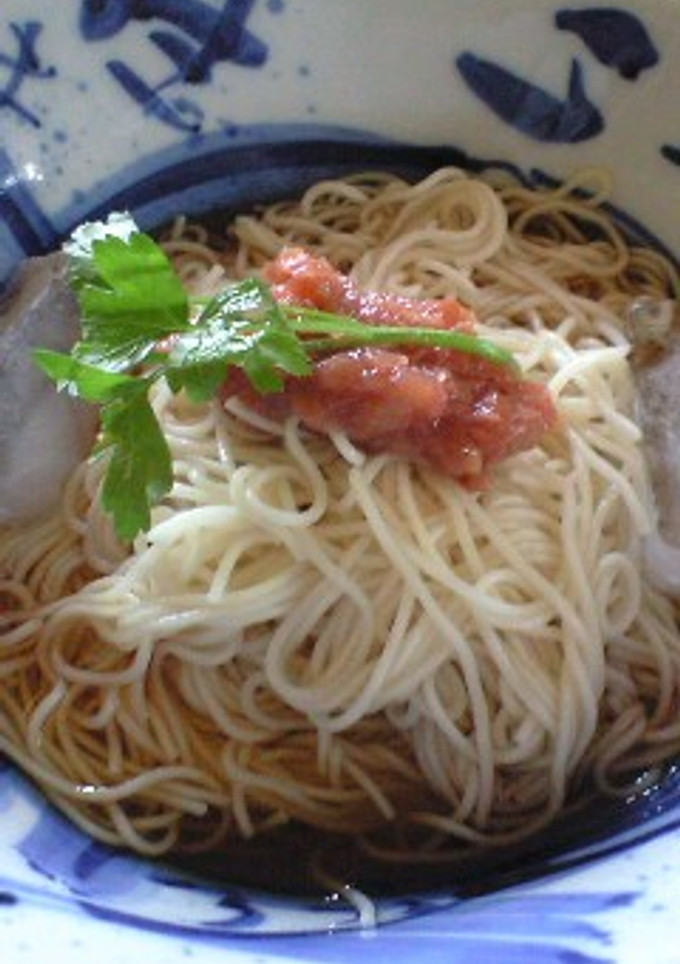 ☆梅干のさっぱりそうめん☆-レシピのメイン写真