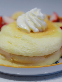 超ふわふわスフレ♡パンケーキ-レシピのメイン写真