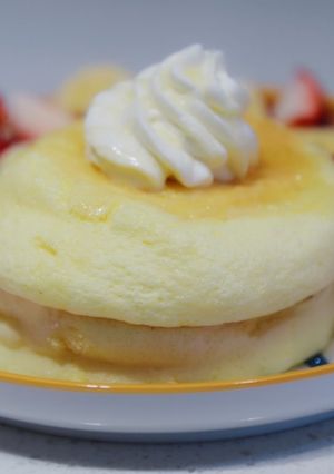 超ふわふわスフレ♡パンケーキ-レシピのメイン写真