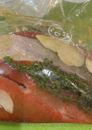 鮭のコンフィ-レシピのメイン写真