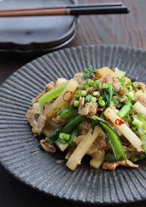 さっぱり♪豚肉と大根のねぎ塩炒め-レシピのメイン写真