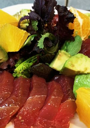 マグロをサクで漬けに-レシピのメイン写真