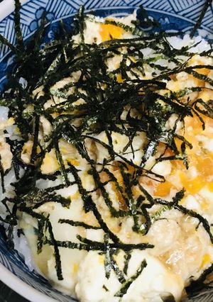 シンプル●半熟玉子焼き＆刻み海苔の玉子丼-レシピのメイン写真