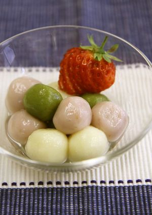 白玉だんごのはちみつレモンがけ-レシピのメイン写真