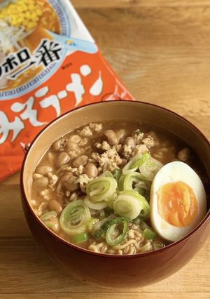 サッポロ一番で作る納豆みそラーメン-レシピのメイン写真