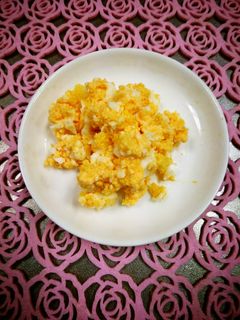 子供にお任せ♪スナック菓子で簡単卵サラダ-レシピのメイン写真
