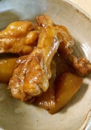 *鶏手羽と大根のこっくり煮*-レシピのメイン写真