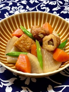 簡単に作れる♪大根と牛蒡天の煮物作り置き-レシピのメイン写真