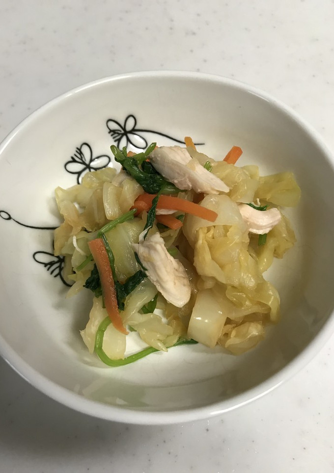 せりとささみの和え物　河内長野市学校給食-レシピのメイン写真