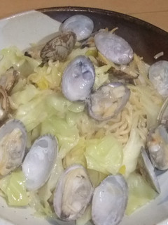 アサリとキャベツの焼きラーメン-レシピのメイン写真