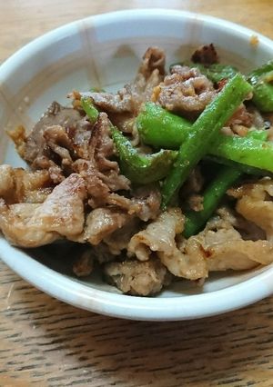 ベストマッチ！ししとうと豚肉の味噌炒め！-レシピのメイン写真
