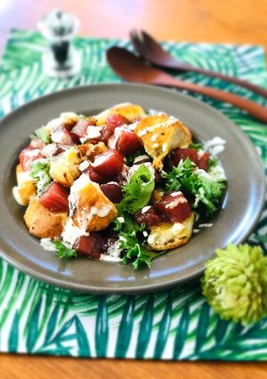 簡単☆まぐろとバゲットのごちそうサラダ-レシピのメイン写真