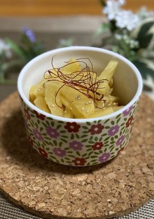 たくあんの中華風漬-レシピのメイン写真