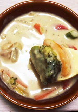 ルー使わずに！特製クリームシチュー-レシピのメイン写真