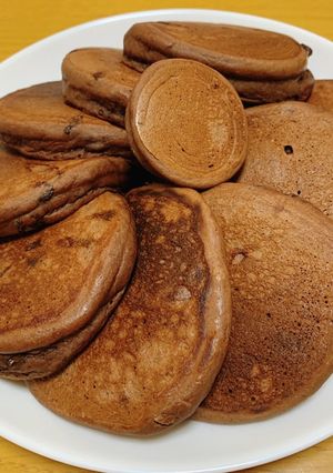 【簡単】無印米粉のチョコチップパンケーキ-レシピのメイン写真