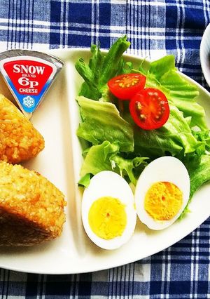 【子どもと作ろう】焼おにぎりランチ-レシピのメイン写真