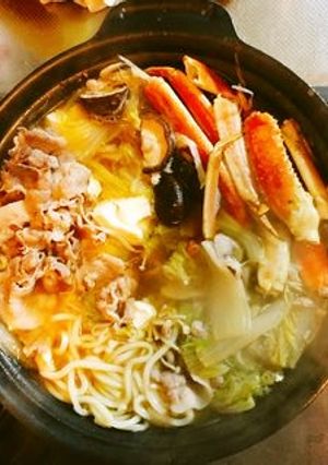 簡単!カニ鍋のだし-レシピのメイン写真