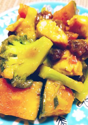 かぼちゃとブロッコリーの炒め バター風味-レシピのメイン写真