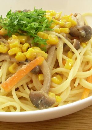 味噌バターコーンスパゲティ-レシピのメイン写真